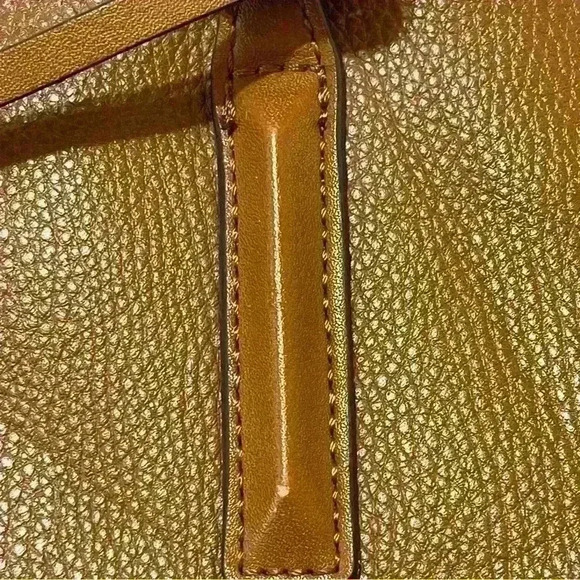 Aldo Womens Tote Bag with Gold Hardware Brown - Picture 8 of 12